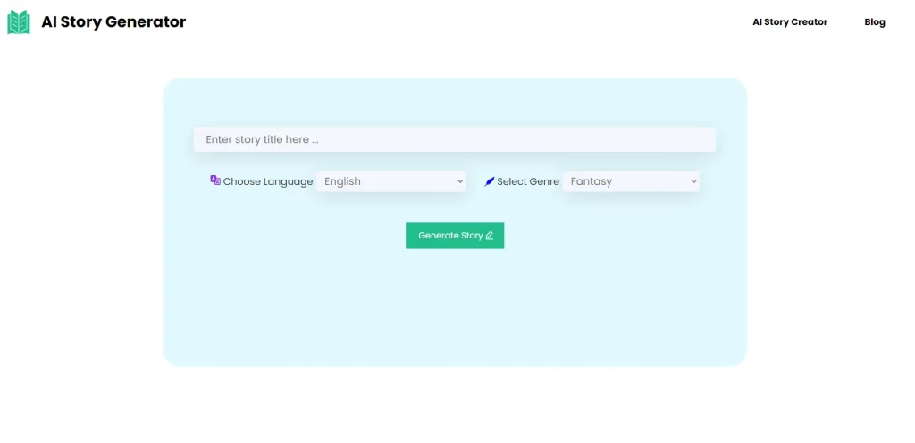 ai story generator tool