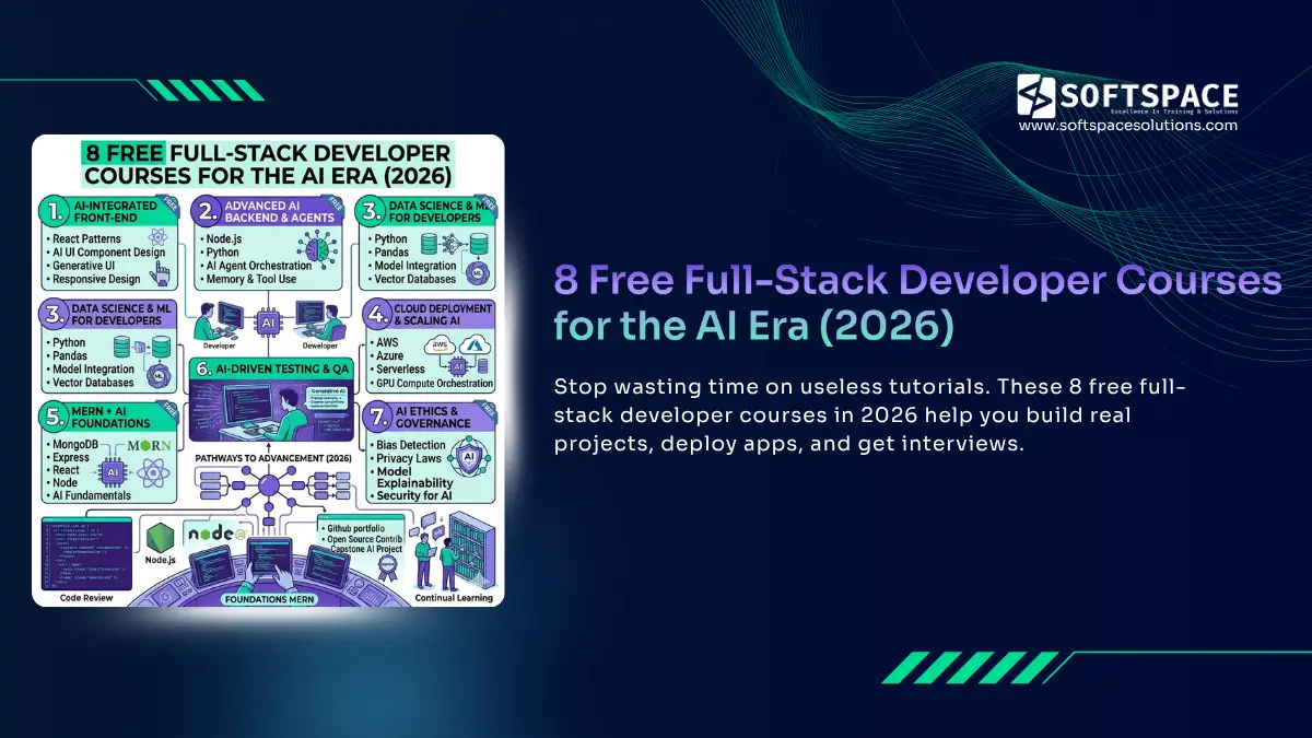 free full-stack developer courses 2026